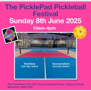 PicklePad Pickleball Festival – 8th June 2025 1000 – 1600 (limited to 50 places)