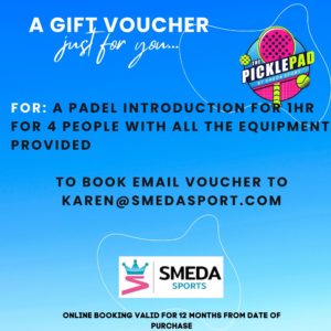 GIFT VOUCHER PADEL INTRODUCTION FOR 4 PEOPLE @THE PICKLEPAD